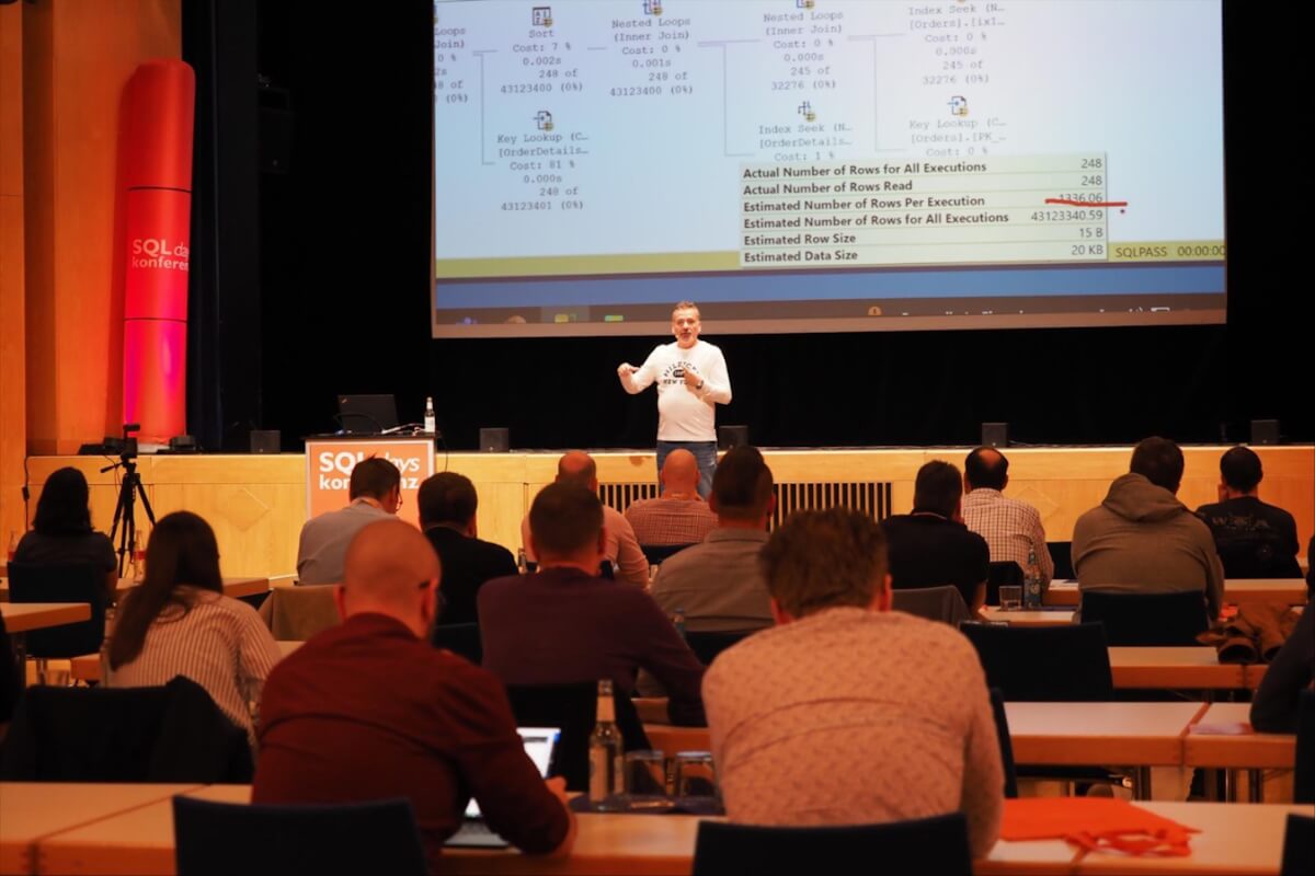 SQLdays Fachvortrag vor Publikum