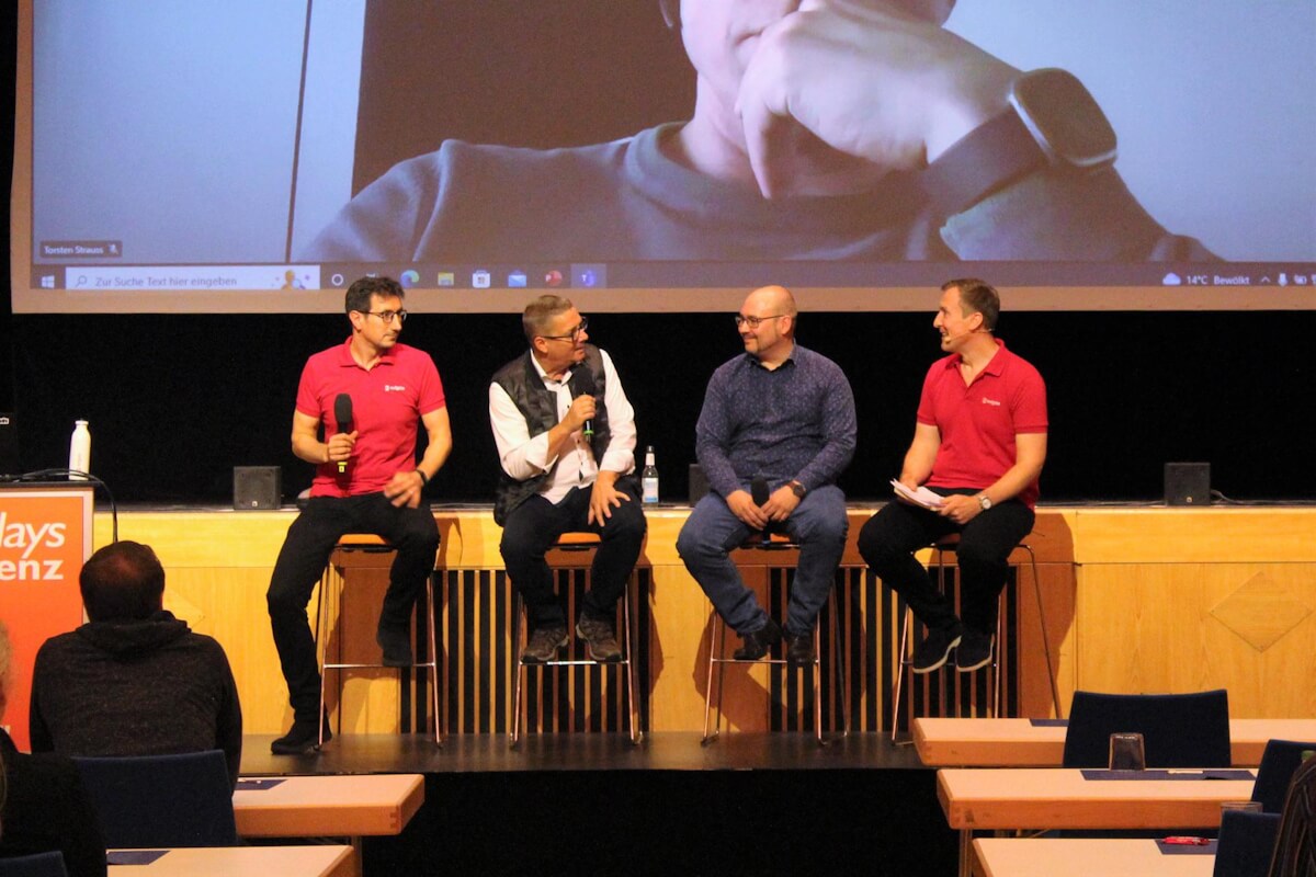 Gesprächsrunde mit SQLdays Experten auf der Bühne